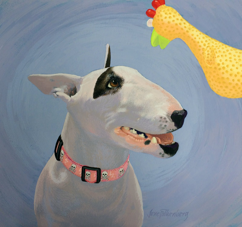 pet dog portrait-bull terrier